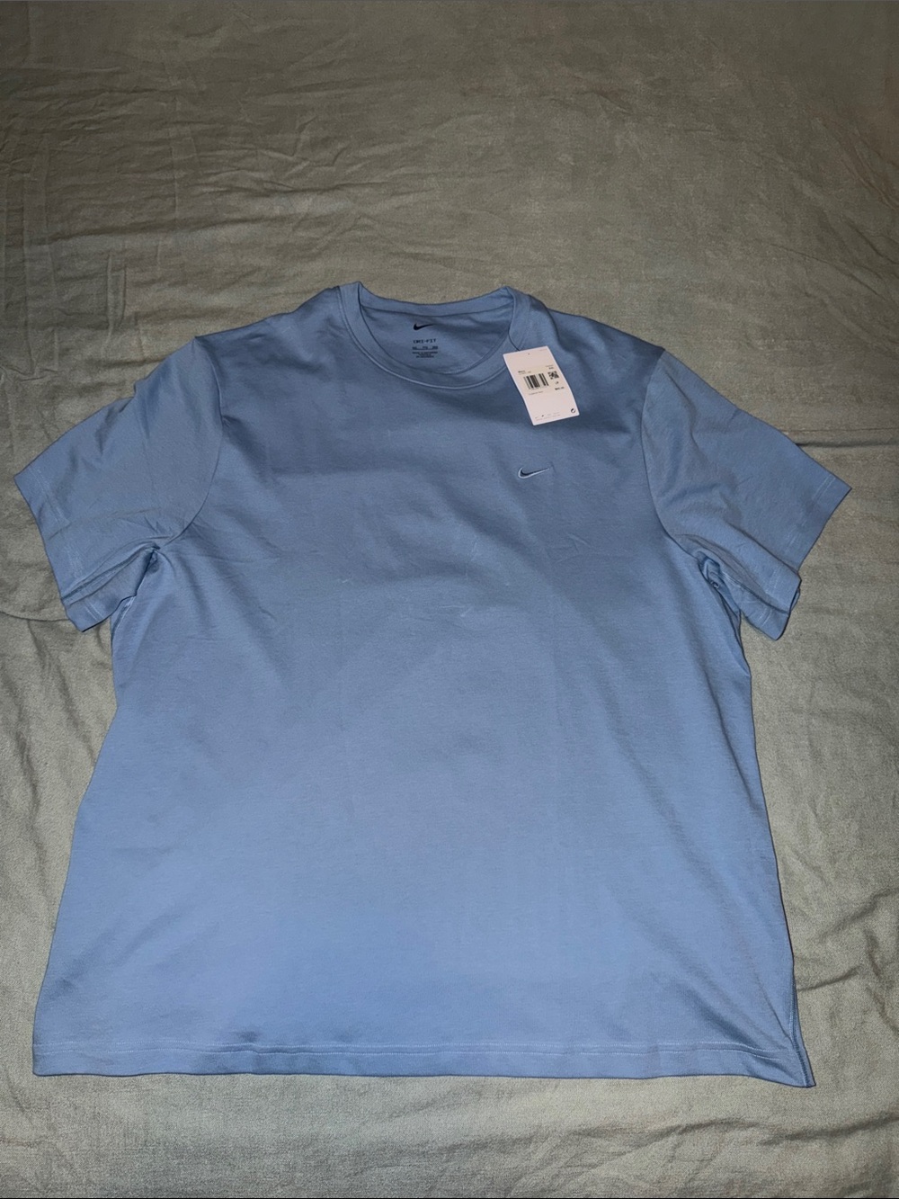 Nike Men's Sky Blue Dri-Fit Short Sleeve Crewneck Tee